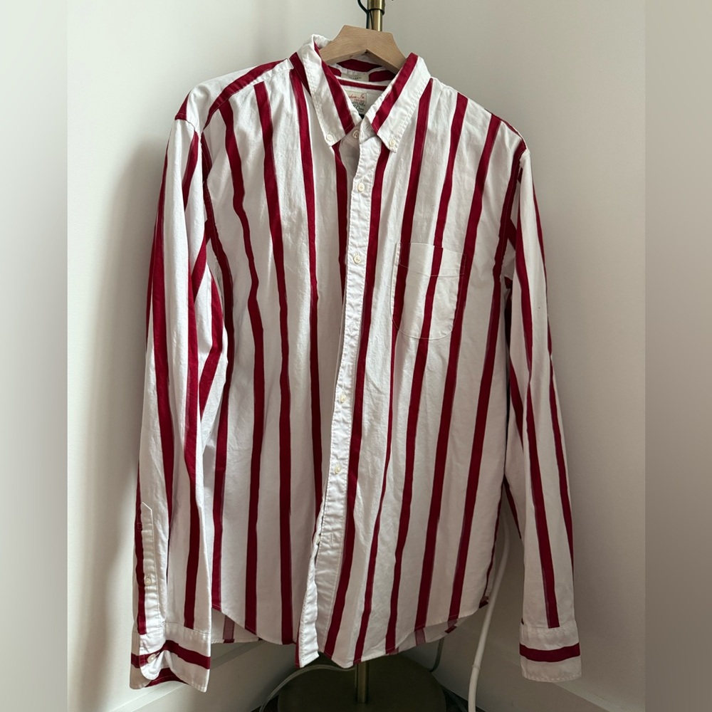 J. Crew striped oxford shirt